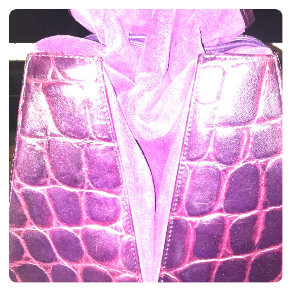 Vintage croc designer handbag